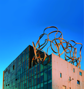 The Ben Pimlott Building with the famous Goldsmiths squiggle