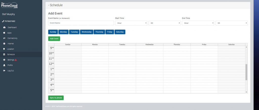 the phone cloud px1 schedule